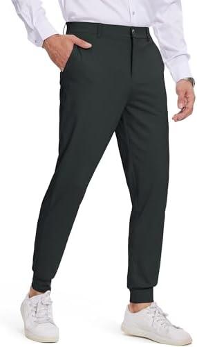 Tapata Men's 29/30/32/34 Inseam 4-Way Stretch Golf Joggers Slim Fit Regular Tall Athletic Sweatpants Casual Dress Pants XXL
