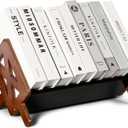 Bunkal Bamboo Desktop Bookshelf  Tilting Book Rack for Storage, Mini Bookshelf Desk Organizer for Books & Letters, Home Office, Living Room, Dcor  Easy Assembly