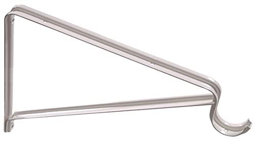 Hillman Group 852014 Flagged - Shelf & Rod Bracket White Removable - 1 Pcs