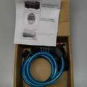 Titanker Bike Lock Cable, 4 Feet Bike Cable Lock Basic Self Coiling Kids Bike Lock Combination with Complimentary Mounting Bracket, 5/16 Inch Diameter (4FT, Blue-8mm)