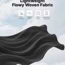 G4Free Flowy Wide Leg Palazzo Pants Women Lightweight Trendy Front Pleat Travel Pants Casual Summer (Black, S)