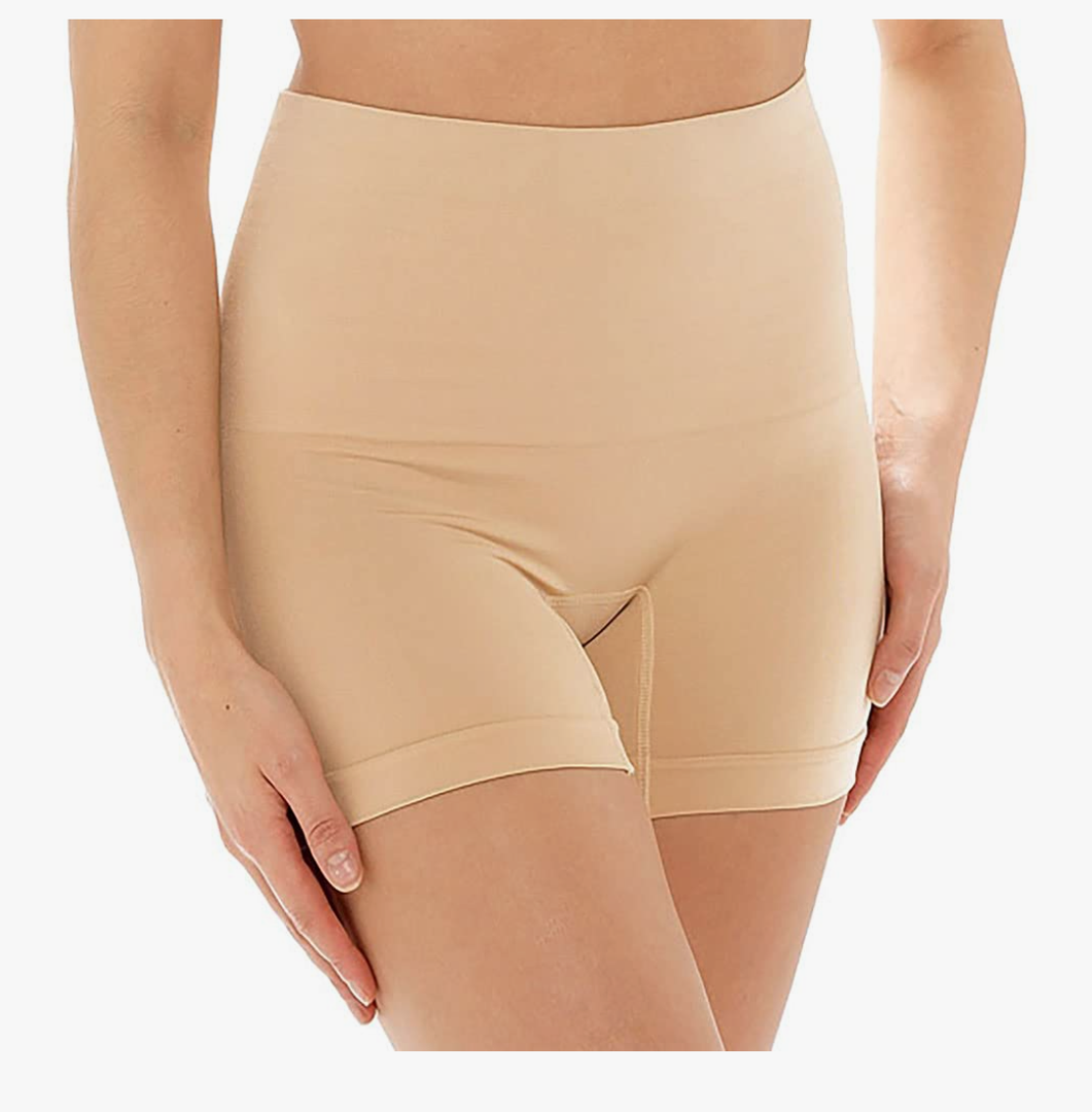 Undercover Ladies Shapewear Compressive High Waisted Control Shorts, Size M