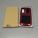Simicoo Compatible with Samsung S22 Plus Metal Bumper Silicone Case with Stand Hybrid Military Shockproof Heavy Duty Rugged case Built-in Screen Protector Cover (Red)