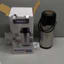 Airpot Coffee Carafe for Keeping Hot,102oz/3L Coffee Dispenser Thermal with Pump,Insulated Stainless Steel Hot Beverage Dispenser for Parties,Thermal Carafe for Hot Drinks Water Tea Chocolate