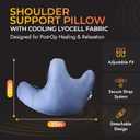 Shoulder Pillow - Rotator Cuff Relief, Shoulder Surgery Pillow, Rotator Cuff Surgery Must Haves, Arm Sling Elevation Support, Recovery Supplies, No Snag Zipper, Machine Washable