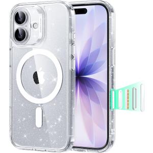 ESR for iPhone 17 Case, Camera Control, Compatible with MagSafe, Shockproof Military-Grade Protection, Magnetic Phone Case for iPhone 17, Classic Hybrid Case, Clear Shimmer