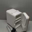 Mini Fridge for Bedroom, 6L Skincare Fridge with LED Mirror for Dorm & Office, Portable Cooler & Warmer Small Compact Refrigerator for Skincare, Makeup and Cosmetics