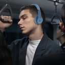 Beats Solo 4 Accessories: Silicone Case with Telescopic Beam Cover, Anti-Scratch, Washable Protective Covers - Blue