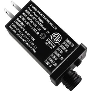 Class 2 Power Supply 4.5V 3.6W LED Transformer Replacement with 8 Modes and Memory Function IP44 Low Voltage Adapter for Christmas Tree String Light, Fairy Light