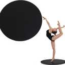 31inch Portable Dance Floor, Ballet Training Equipment, Tap Dance Floor, Turning Boards for Dancers & Figure Skating Practice Mat, Tap Board for Tap Dancing, Practice Pirouette, Black