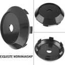 RTrhinotuning 70mm 2.76" Wheel Center Caps Compatible with XXR 527 SSR GTX01 GTV01 Akita Wheel C123201B Rim Caps Pack of 4 (Black, Outer 70MM, Inner 63MM) Wheel Center Hub Caps