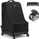 TUGUAN Travel Bag for Air Travel with Spinner Wheels, Infant Car Seat Bags with Hard Bottom, Padded Car Seat Backpack, Large Storage Bag for Airport Check, Black