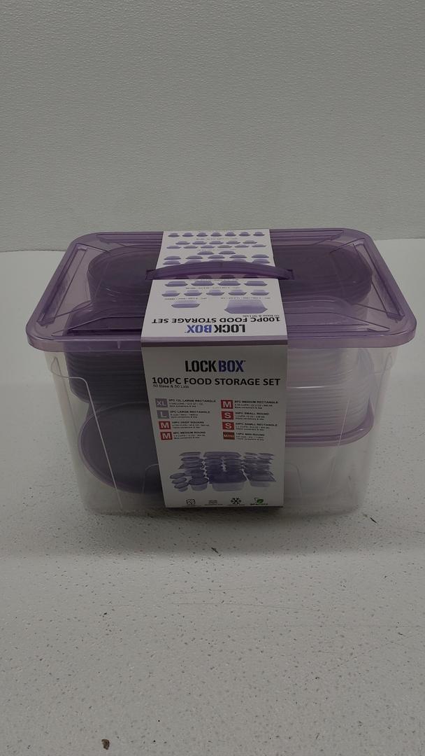 Lock Box, 100PCS, Food Storage Set