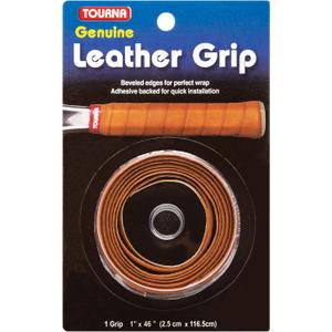 Tourna Leather Grip (1 inch wide x 46 inches long, Tan)