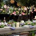 Wildflower Party Decorations Butterfly Flower Banner Flower Leaves Banner Butterfly Garland for Wall Garden Spring Baby Shower Wedding Backdrop Decor