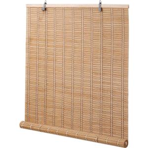 BAYUE Bamboo Blinds for Interior Windows, Roll Up Light Filtering, 23x72 in