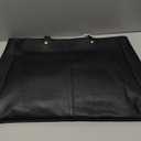 Kattee Women's Soft Leather Work Tote Shoulder Bag, Large Capacity Designer Satchel Handbags with Luggage Sleeve (Black)