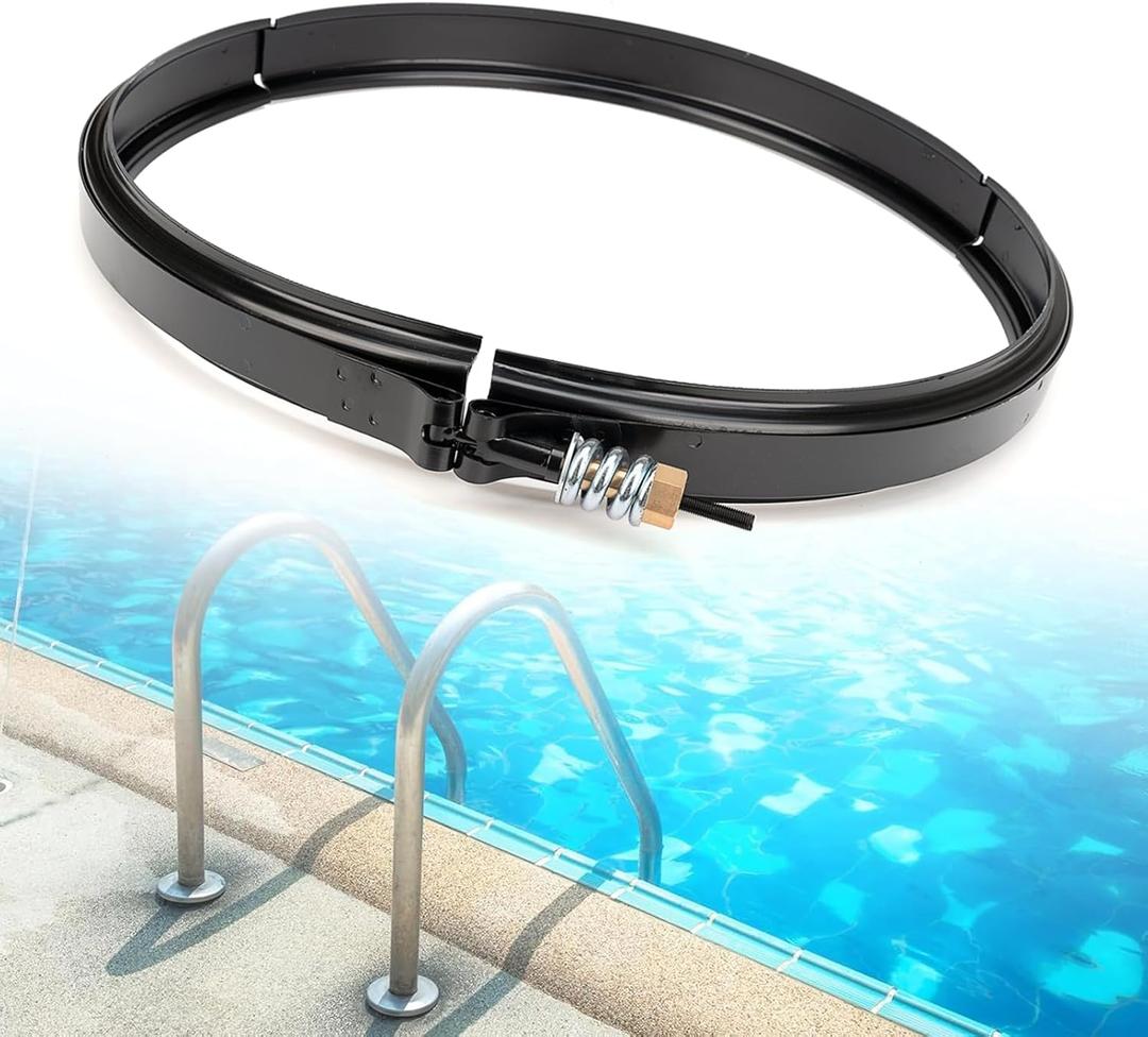 Pool Filter Tension Control Clamp Kit Replacement for 190003 FNS Plus Clean & Clear FNS Quad Pool and spa Quad DE Filters Tank, 23-1/4" Length, Black