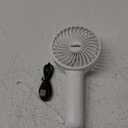 Upgraded 5000mAh Portable Handheld Fan 3 Speed Mini USB Strong Wind 7-20 Hours Runtime Personal Electric for Travel Office Outdoor White