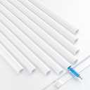 Yecaye 128in Mini Cord Hider for 1 Mini Wire, On-Wall Cord Cover Channel, Tape Wire Concealer, Cable Cover Cable Management for Home Office, W0.5in H0.31in, White