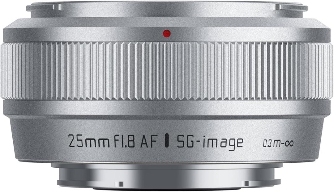 AF25mm f1.8 APS-C Lens for E-Mount Cameras Silver