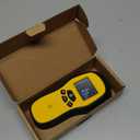 Pinless Moisture Meter - Povlen Wood Moisture Meter Digital Moisture Detector for Lumber Drywall Firewood Masonry Woodworking Plaster Floor Concrete Building with LCD Display Sound Alarm (Black Orange)