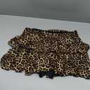 Lomon Y2k Mini Skirts for Women with Shorts Underneath Bodycon Skorts Sexy Club Date Night Outfits Trendy 2026 Streetwear (Small, Brown Leopard Print)
