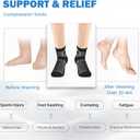 IRAMY Compression Socks for Women Men Cushioned Athletic Running Socks with Ankle Support Plantar Fasciitis Relief 5 Pairs, Medium, Black+white+dark Grey