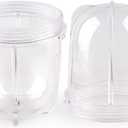 Replacement Parts Short Cups,Compatible with Original Magic Bullet Blender Juicer MB1001 250W (2 Pack)
