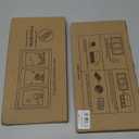 uxcell 2 Pcs Mini Collage Picture Frame, 3 in 1 Mini Photo Frame 2.1 x 3.4 Inch 3 Grids Clear Mini Photo Vertical Frame for 3 Inch Photos Desktop Tabletop Display, Transparent