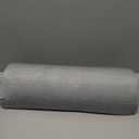 5 STARS UNITED Knee Pillow for Back Sleeping  Cooling Cover - Memory Foam Cushion for Sciatica Pain Relief  Under Leg Support for Sleeping on Back  Half Moon Bolster for Bed, Arctic Gray