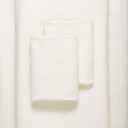 Vera Wang - King Sheet Set, Luxury Sateen Cotton Bedding, 800 Thread Count, Soft & Smooth Bedding Set (Ivory, King)