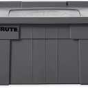 Amazon.com: Rubbermaid Commercial Products BRUTE Tote Storage Bin with Lid, 20-Gallon, Gray, Rugged/Reusable Boxes for Garage/Moving/Camping/Basement Storage/Kitchen/Warehouse/Outdoor, Pack of 1 : Home & Kitchen