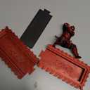 Incense Holder with Storage Box Japanese Samurai Warrior Incense Burner Ash Catcher Asian Spiritual Zen Meditation Gift Traditional Art