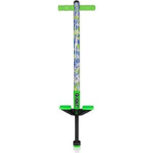 Flybar Pogo Stick for Kids, 40 to 80 Pounds, Perfect for Beginners, Easy Grip Foam Handles, Anti-Slip Foot Pegs, Outdoor Toys for Boys, Jumper Toys for Girls, Outside Toys for Kids (Jolt, Tie Dye)