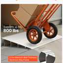 VEVOR Door Threshold Ramp 4 Rise Aluminum Alloy Threshold Ramp Rated 800 lbs Load Capacity, Handicap Ramps for Home Steps for Wheelchair, Scooters, Power Chairs, Walkers, Bicycle, Tricycle