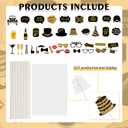 Adult 30th Birthday Photo Booth Props(41Pcs) for Her Him Dirty Thirty 30th Birthday Party, Gold and Red Decorations,30 Birthday Party Supplies for Men Women