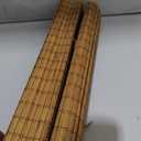 UNISHADES Bamboo Roman Shades w/Valance, 22.5" W × 48" H, Highfield Teak