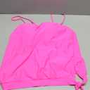 Holipick Strapless Tankini Tops for Women Swimwear Top ONLY Bandeau Bathing Suit Blouson Swimsuit No Bottom (X-Large, Hot Pink)