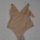 FeelinGirl Thong Shapewear for Women Tummy Control Slim V Neck Thongs Jumpsuit Tops Shapewear Bodysuit Medium