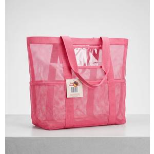 FF05 Large Mesh Beach Tote Pink