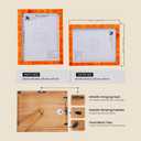 Handicrafts Home 8 by 10 Orange Picture Frame Handmade Rustic Photo Frame for Modern Farmhouse Decor, Wall & Shelf Decor, Bone inlay Frames for Vintage Home Aesthetic, Neutral Living Room Wall Art