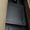 Over The Sink Dish Drying Rack, Over Sink Dish Drain Drying Rack for Kitchen Storage of Dishes and Cutlery, Space Saving Dish Rack with Cover, (Black, 33.5 inch)