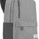 Solo New York Laptop Backpack for Women & Men -Carry On Bookbag for Travel & Work, Lightweight Bag, Side Mesh Pockets, Fits 15.6" Computer - Re:Cover, Grey