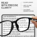 NOVIVON Active‑Fit +1.0 Reading Glasses for Men - Blue Light & UV Protective Readers with Bonus Case & Cloth