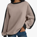 Womens Causal Long Sleeve Lightweight Sweatshirts Comfort Fall Loose Outfits Oversized Neck Warm Cute Shirts Tops S