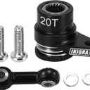 INJORA 20T Aluminum Servo Saver Set Replacement for ARRMA Mojave Granite GROM Typhon GROM 1/12 Losi Nascar