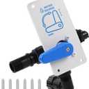 008-00004 RV Water Fill diverter Valve for Diverting Fresh Water Between Tank and City Water Supply, Max Pressure 125 PSI, Can be Used with RV Winterizing Diverter Valve 1457 Models