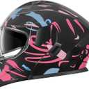 SPARK DOT Approved Modular Flip-Up Dual Visor Motorcycle Full Face Helmet for Adults Men & Women (Color 1, Small)