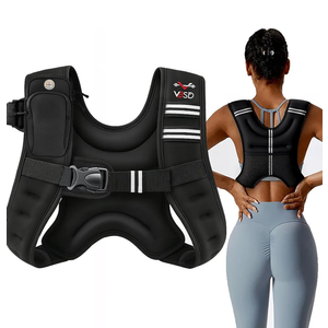 VBSD Weighted Vest Woman 6lb/8lb/12lb/16lb/20lb/25lb/30lb Weight Vest for Women Men Body Weight Vests for Walking Strength Training Running Workout Jogging Fitness